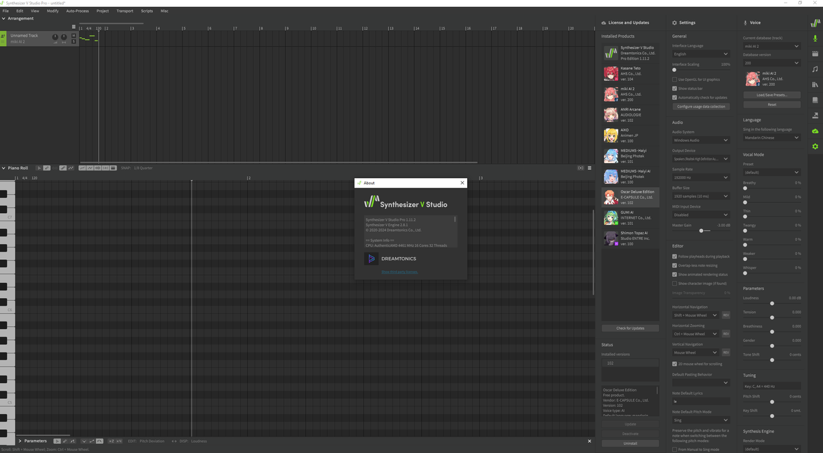 Cracked Synthesizer V Studio Pro V 1.11.2